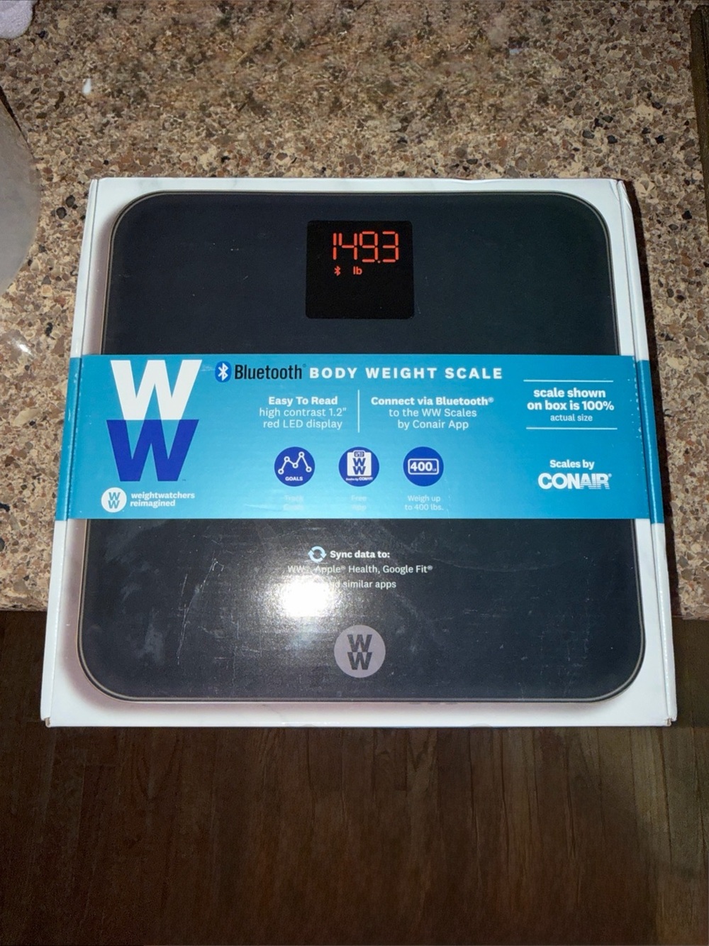 WEIGHT WATCHERS BLUETOOTH BODY WEIGHT SCALE NIB